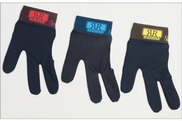 Handschoen Renzline zwart, klittenband met kleur