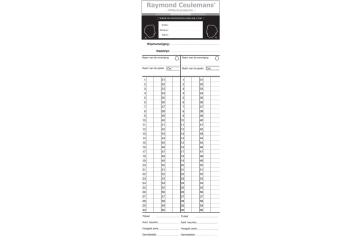 Telblokken Raymond Ceulemans ® 60 beurten
