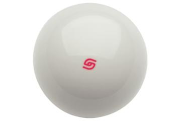 Bola Blanca Super Aramith 57,2 mm. Logo Rojo
