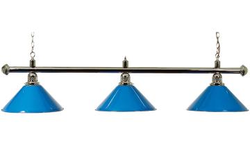 stanglamp met 3 x blauwe kap
