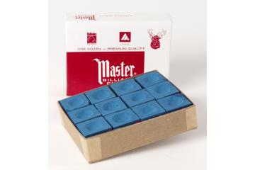 Master doosje 12 krijtjes blauw